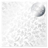 Аркуш кальки (велум) з фольгуванням Silver Branches Branches 30,5х30,5см, ТМ Фабрика Декору