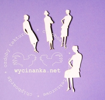 Чіпборд від Wycianka - Ретро - імперські силуети, 4 шт.