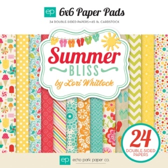 Набір паперу Echo Park - Summer Bliss, 15х15cм