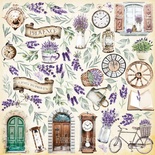 Аркуш з картинками для вирізання Journey to Provence, ТМ Фабрика Декору