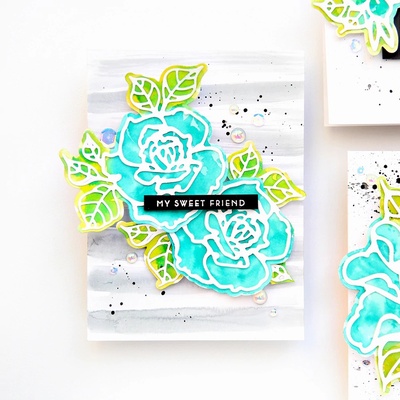 Ніж для вирубки від Spellbinders - Rosy Summer Flowers