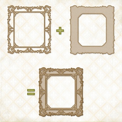 Чіпборд Blue Fern StudiOs-Shabby LayeRed Frame