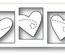 Ніж для вирубки від Poppystamps - Triple Heart Twirl craft die