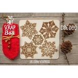 Чіпборд ScrapBox - Набір сніжинок Hh-019