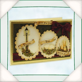 Заготовки до ножів Spellbinders - Vintage Christmas, 8 аркушів, 39 елементів