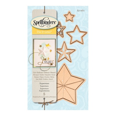 Ножі від Spellbinders — Spellbinders S3-260 Die D - Lites Superstars Etched/Wafer Thin Dies