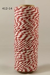 Бавовняний шнур від Baker's Twine - Red, 2 мм, колір червоний/білий, 1 м