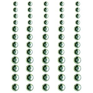 Половинки кристалів на клейовій основі Queen & Co - Rhinestones Grass Green, 60