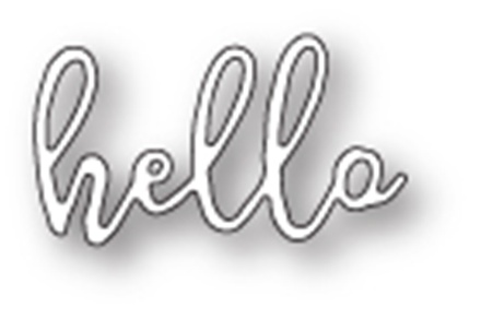 Ніж для вирубки від Poppystamps - Scribble Hello