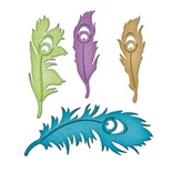 Ножі від Spellbinders - Peacock Feathers - пера павича