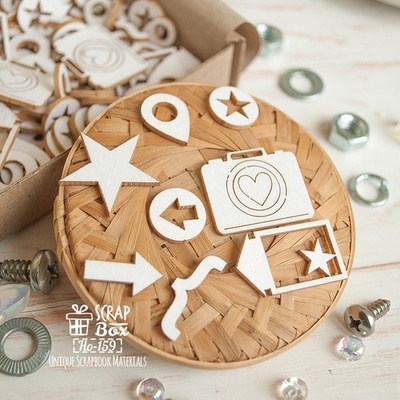 Чіпборд ScrapBox - Коробка щастя Подорож Ho-159