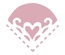Дірокол кутовий 2.5см Heart, TM dpCraft (Dalprint)