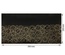 Відріз екошкіри з тисненням золотою фольгою Golden Clocks Black 50x25см, ТМ Фабрика Декору