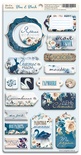 Чіпборд для скрапбукінгу від Scrapmir - Blue & Blush Ru 18 шт