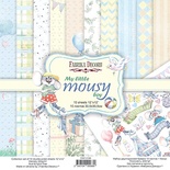 Набір паперу для скрапбукінгу My little mousy boy 30,5x30,5см 10 аркушів, ТМ Фабрика Декору