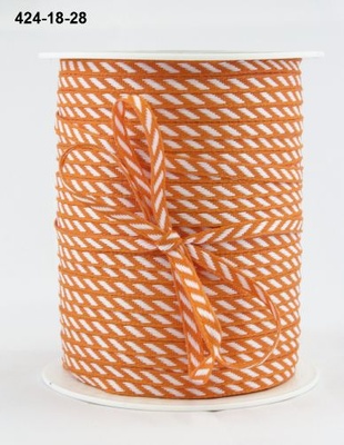 Стрічка Solid/Diagonal Stripes, колір червоний/білий, ширина 3 мм, довжина 90 см