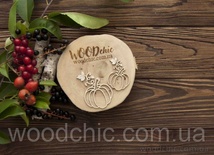 Чіпборд Гарбуз 3 від WOODchic, 4,5x7см
