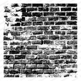 Резиновый штамп от Impression Obsession - Cover-a-Card Distressed Brick - Кирпичная стена