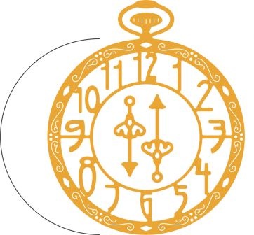 Ніж для вирубки Pocket Watch w/Angel Wing від Cheery Lynn Designs