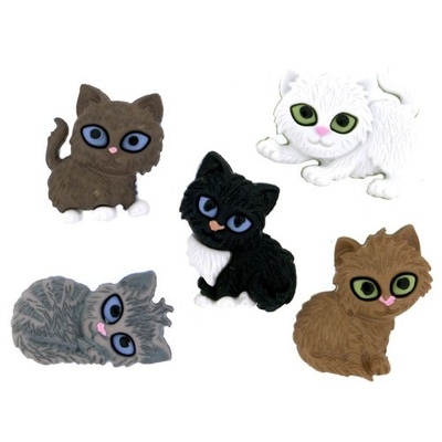 Набір декоративних ґудзиків Dress It Up - Kitten Kaboodle