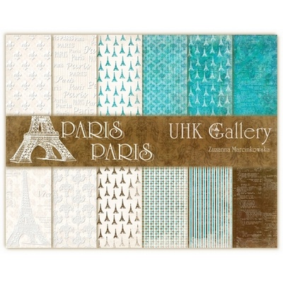 Набір двостороннього скрап-паперу UHK Gallery - Paris Paris, 30,5x30,5см