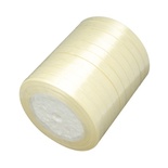 Стрічка атласної Beige, 10мм, колір бежевий, 90 см
