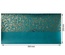 Відріз екошкіри з тисненням золотою фольгою Golden Butterflies Turquoise 50x25см, ТМ Фабрика Декору