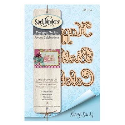 Ножи от Spellbinders – Sentiments  (Happy Birthday Celebrate)