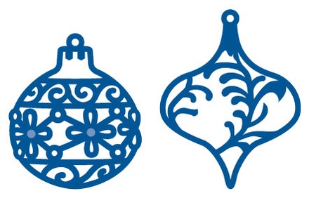 Набір ножів для вирубки Marianne Design Creatables - Two Baubles