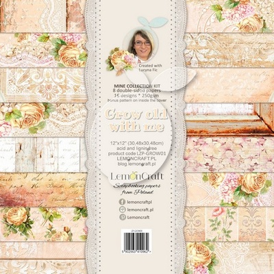 Набiр паперу для скрапбукiнгу Lemoncraft - Grow old with me, 30.5 x30.5см, двобічне