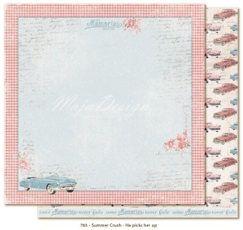 Двосторонній аркуш паперу Maja Design - Crush - He picks her 30x30 см