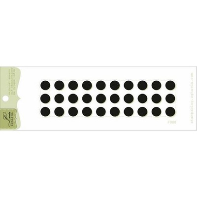 Акриловий штамп Lesia Zgharda F068 Фон великих горошок, розмір 10,2x2,7 см.