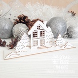 Чіпборд ScrapBox - 3d композиція Зимовий пейзаж Hd-015
