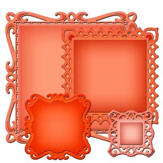 Ножі від Spellbinders - Captivating Squares