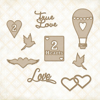 Чіпборд Blue Fern StudiOs-2 Hearts Set