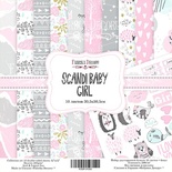Набір скрап-паперу Scandi Baby Girl, 30,5x30,5см, ТМ Фабрика Декору