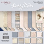 Набір двостороннього паперу від Scrapmir - Shabby Winter, 20x20см, 10 шт.