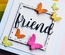 Ніж для вирубки від Poppystamps - Friend Folksy Script