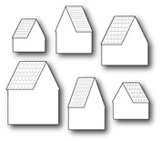 Ніж для вирубки від Poppystamps - Alpine House Roofs and Background