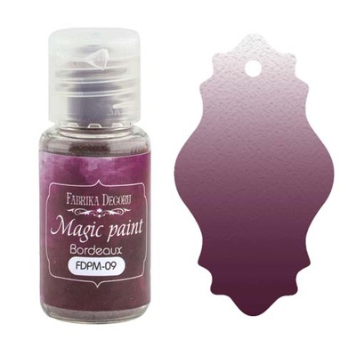 Суха фарба Magic paint - Фабрика Декору - Бордо, 15мл