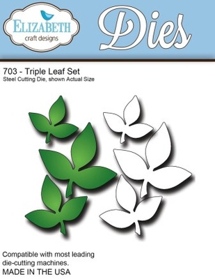 Нож от Elizabeth Craft Designs - Triple Leaf Set ,6 элементов.