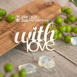 Чіпборд ScrapBox — напис WithLove Hi-311