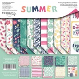 Набір двостороннього паперу від Scrapmir - Summer, 30x30см, 11 шт.