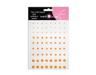Напівперлинки на клейовій основі Want2Scrap - Pearls - Coral, 72