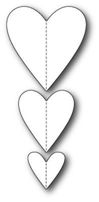 Ніж від Memory Box - Stitched Heart Trio