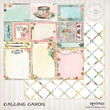 Аркуш скрап-паперу Blue Fern StudiOs-Blue Fern Montage Calling Cards, двосторонній, 30x30 см
