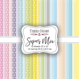 Набор скрапбумаги Super Mix, 30,5x30,5см, Фабрика Декору