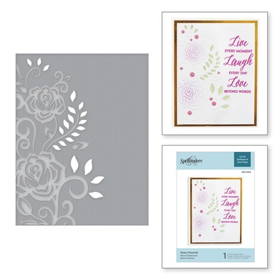 Папка для тиснення від Spellbinders - Rose Flourish Cut and Emboss Folder