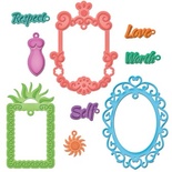 Набір ножів для вирубки від Spellbinders - Jewel Framed Sentiments