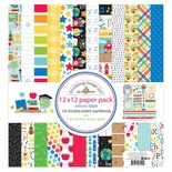 Набір паперу для скрапбукінгу від Doodlebug - School School Days, 30x30 см, 12+1 аркуш